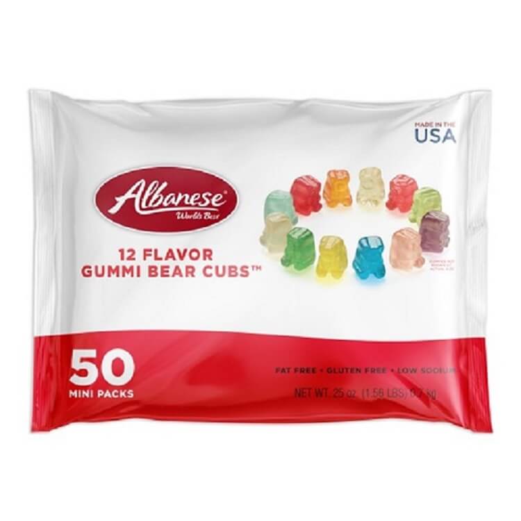 Albanese 12 Flavor Gummi Bear Treat Packs Gummy Candy 7933